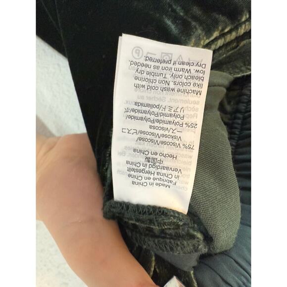 Madewell Velvet Huston Pull-On Crop Pants size S - Picture 3 of 4